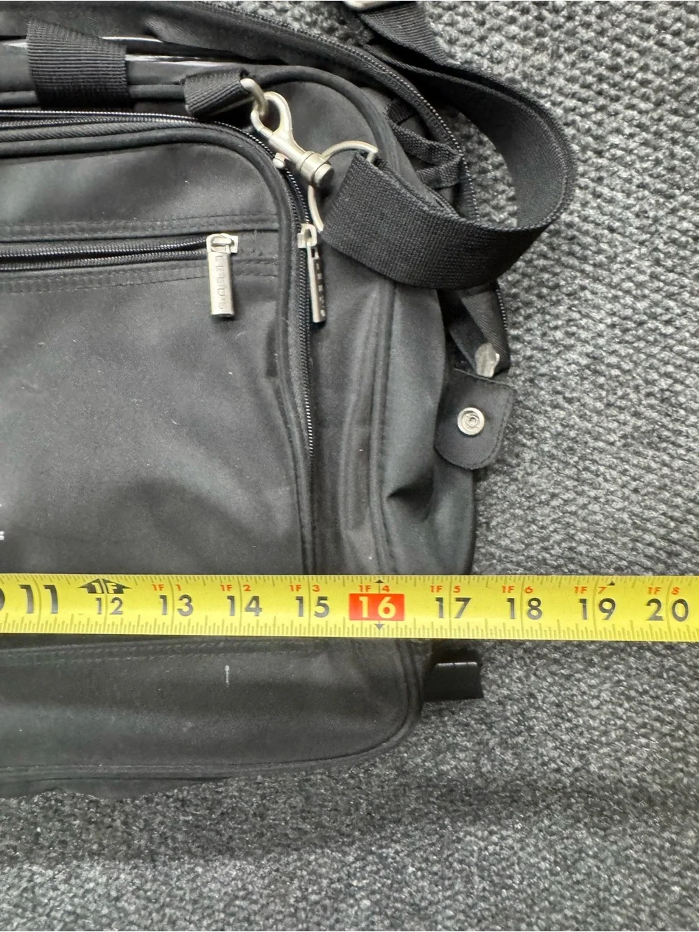 Source Unknown Black Laptop Messenger Bag with Spartan Logo